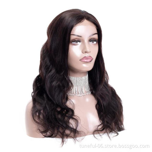 Tuneful Wholesale price 4X4 body wave U Shape Full Lace front Wigs Brazilian Human Lace For Black Women fashionable hairstyle